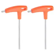 2pcs T-Handle Hex Key Wrench 5mm CR-V T-Key Inner Hexagon Spanner