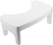 Luxshiny Ergonomic Skid Toilet Stool for Adults Versatile Footstool for Bathroom Use Easy to Clean Poop Stool with Non Slip Base Design for Comfortable Sitting
