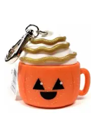 Bath & Body Works BBW 2021 Orange Halloween Pumpkin Latte Hand Sanitizer Holder