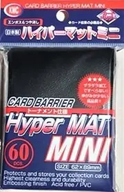 KMC Sleeves MHM1584 Deck Protectors Mini Hyper Black, Pack - 60 by KMC Sleeves