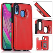 Leather Case with Card Slots Phone Case for Samsung Galaxy A40