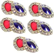 DRESSOOS 10pcs Heart Nail Charms for Manicure Art Stylish Nail Gems Decorations for Women for Christmas Weddings Birthdays Special Occasions