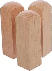 Hohopeti Wooden Seal Carving Kit 3pcs Unfinished Wood Blocks for DIY Crafts Art Projects Creative Hobby