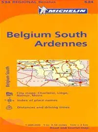 Michelin Map Belgium South Ardennes