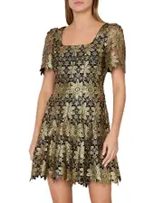 Milly Ilisa Lace Godet Mini Dress