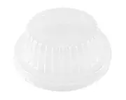 Clear Plastic Dome Lid for 5-3/4" Meat Pot Pie Aluminum Foil Pan - 125 Lids