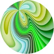 Slipmat Slip Mat Scratch Pad Felt for Any 12" LP DJ Vinyl Turntable Record Player Custom Graphical - Waves 4