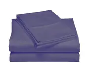 Super Soft Microfiber Double Bed Sheet Set-Plum