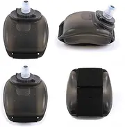 [MIXNEX] 7oz Wrist Water Bottle with Twist Cap and Spout, No Straw, Portable Swell Water Bottle Sports for Running, Gym, and Outdoor,BPA-Free Compact Design, 2Pcs Black Clear