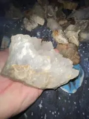 Large Chunky blue lace Quartz Crystal Cluster From The Mountains In Glide Oregon