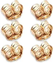 [COOLJOY] 14K Yellow Gold Earring Backs Ear Locking (6 Piece)