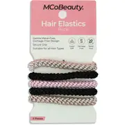 MCoBeauty Hair Elastics Rope Neutrals 5 pack