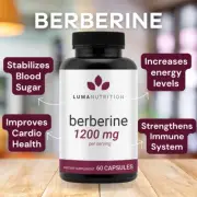Balance Blood Sugar Berberine Supplement 1200 mg HCI LUMA NUTRITION Metabolism