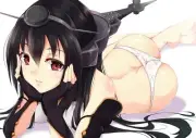 Anime girls kantai collection nagato red eyes long Playmat Gaming Mat Desk