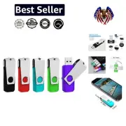 Durable 64GB USB 3.0 Drive Bundle with Key Chain Loop - Secure Storage Solution