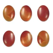 Dakota Stones Matte Carnelian 14x10mm Oval Cabochon Gemstones CAB-MCR14x10OV