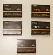 TDK Mini DVC 60 min Superior Grade Blank DV Tape FACTORY SEALED Set Of 5 NIP