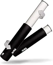 Flint Retractable Lint Roller, Refillable, 30 Sheets, Black