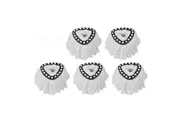 Vibe Geeks 5-piece 360 Rotating Mop Head Replacement Microfiber Refills