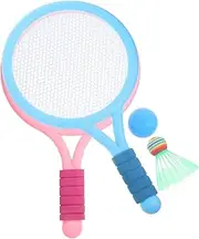 EXAOMBLE 1Set Badminton of Lightweight Rackets Shuttlecocks Durable Outdoor Sports Kit for Fun Family Play Parent Interaction for Beginners