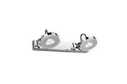 Seattle LED Wall Light Interior Double Adjustable Chrome 3000K