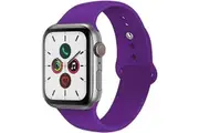 [WAT-NB-38PRG2] Compatible For Apple Watch Band 38/40/41mm Soft Silicone Sport Strap - Purple