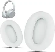 [Krone Kalpasmos] Replacement Earpads Compatible with Sony WH-CH720N, Protein Leather Memory Foam Replacement Ear Cushion, White