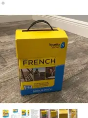 Rosetta Stone Learn French Bonus Pack Lifetime Online Access Grammar Dictionary