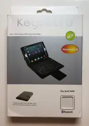 KEYBOARD Version 3.0 Protective Leather Case For iPad Mini w/ Built-in Keyboard