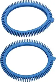 [Poolvergnuegen] 896584000-143 2-Pack Blue Front Tire Kit with Super Hump Replacement for Select Pool Cleaners - Concrete Pool