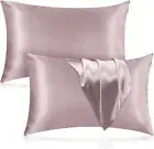 Silk Pillowcase for Hair and Skin, 2 Pack 100% Mulberry Silk Pillowcase 25 Momme