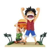 One Piece World Collectable Figure Log Stories Luffy & Nami Banpresto One Piece