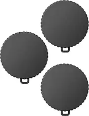 BNREOZA Pack of 3 Black Lens Protective Cap, Flexible Lens Cap, Lens Cap Dust Cap, Protects Accessories from Scratches and Dust, Lens Cap for DJI Osmo Action 4 and Action 3