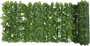 Artificial Leaf Privacy Fence, Faux Green Leaf Fence Panels Artificial Fence Screen Hedge Privacy Fence Roll Wall Landscaping for Outdoor Decor Garden Balcony Courtyard (0,5 * 3m)