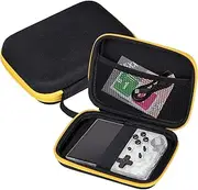 Hard Carrying Case Compatible with RG35XX/ RG353V/ RG353VS/ R36S Retro Handheld Game Console,Waterproof Multi-function Travel Storage Bag (Box Only, Black)