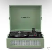 Crosley Voyager Bluetooth Vinyl Record Player - Sage NIB