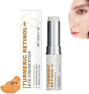 Turmeric Retinol Eye Cream Stick, Hydrating Turmeric Under Eye Cream, Retinol Anti Aging Under Eye Cream, Eye Balm Stick for Dark Circles, Puffiness, Eye Bags (1pcs)