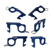 6PCS Contactless Keychain No Touch Hand Tool Anti-Microbial Keychain Door Opener