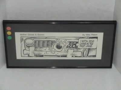 MIKE PETERS MOTHER GOOSE & GRIMM COMIC STRIP ART PRINT AUTHENTIC SEAL NUMBERED