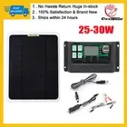 25W Solar Panel 12V Trickle Charger Battery Charger Kits +Controller Boat RV SUV