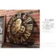 跨境熱賣復古做舊木齒輪掛鐘客廳時鐘創意客廳酒吧咖啡廳裝飾鐘錶
