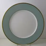 JAMMET SEIGNOLLES MADISON CELADON / GOLD SERVICE PLATE -11 3/4" -1209F