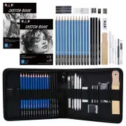 36 Pieces Drawing Pencils Set with 2 Sketch pad, Sketching Pencils Set & Draw...