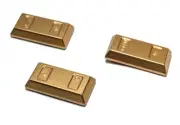 Lego - Minifigure Utensil - Lot of 3 - Gold Bars