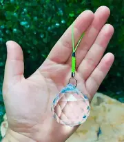 Crystal Glass Light Catchers with String, Hanging Decor