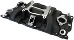 Aeroflow Sbc Classic Intake Manifold Dual Plane Chev 350 Black - AF6211-1000
