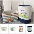Collapsible Folding Laundry Basket Cartoon Foldable Toy Storage Bucket Home
