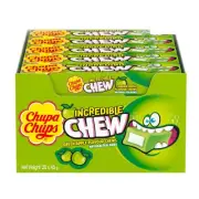 Chupa Chups Incredible Chew Green Apple Flavour 45g x 20 Halloween Treats Favour