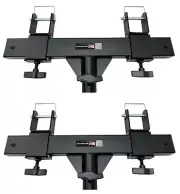 Pair Heavy Duty Black Triangle or Square Truss Adapter Bracket Crank Light Stand