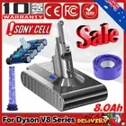 8000mAh for Dyson V8 Battery V8 Animal V8 Absolute SV10 Fluffy Motorhead Filters